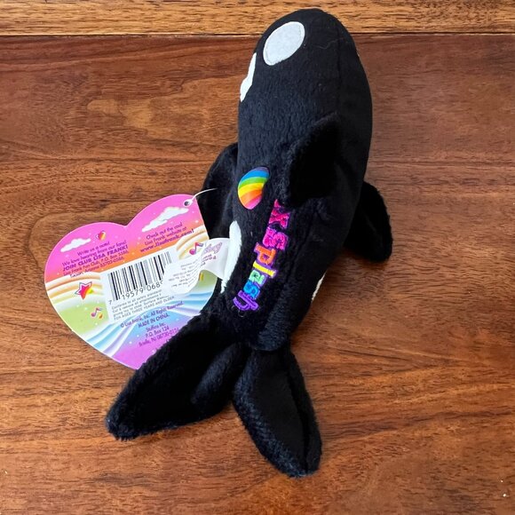 Vintage Lisa Frank Max Splash Orca Whale Plush Beanie Stuffed Animal 1998 - Picture 5 of 13